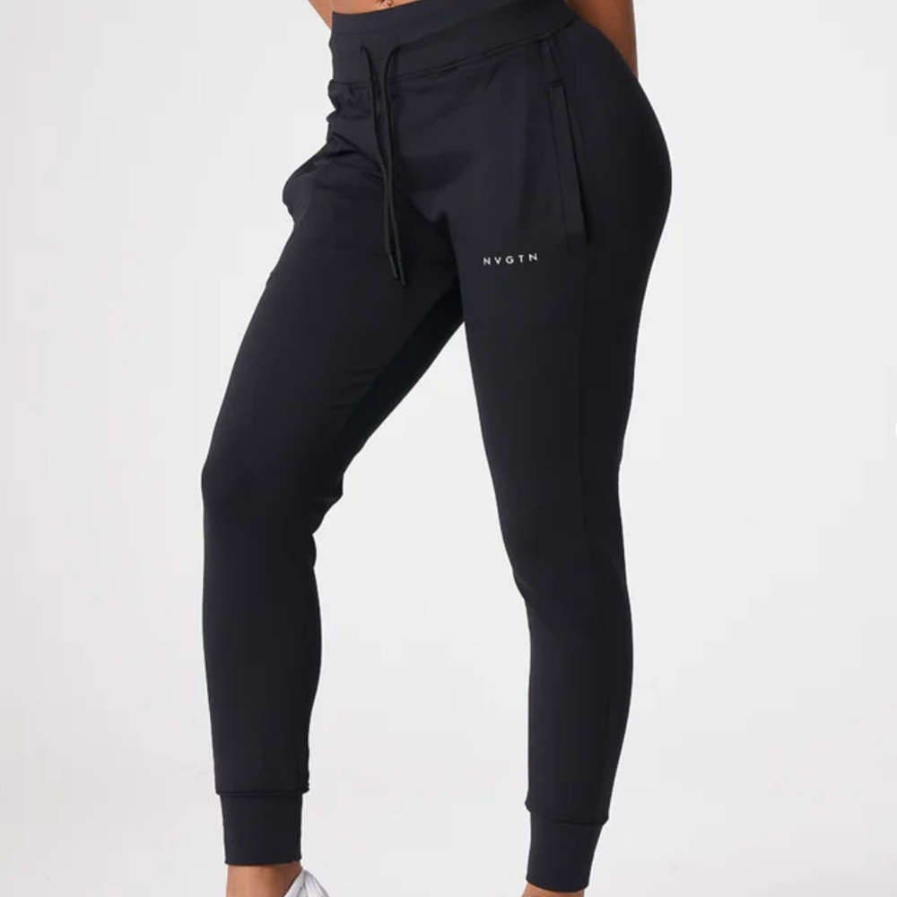 NVGTN Jet Black Joggers